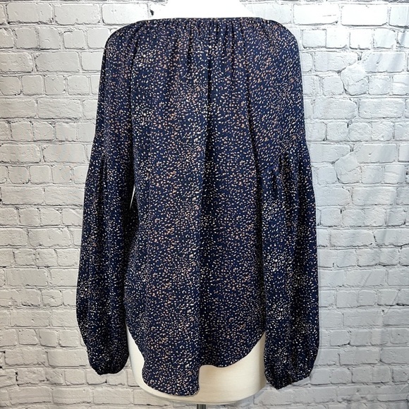 LOVESTITCH Poet’s Blouse, Navy Blue, Size M, NWOT - Picture 2 of 6